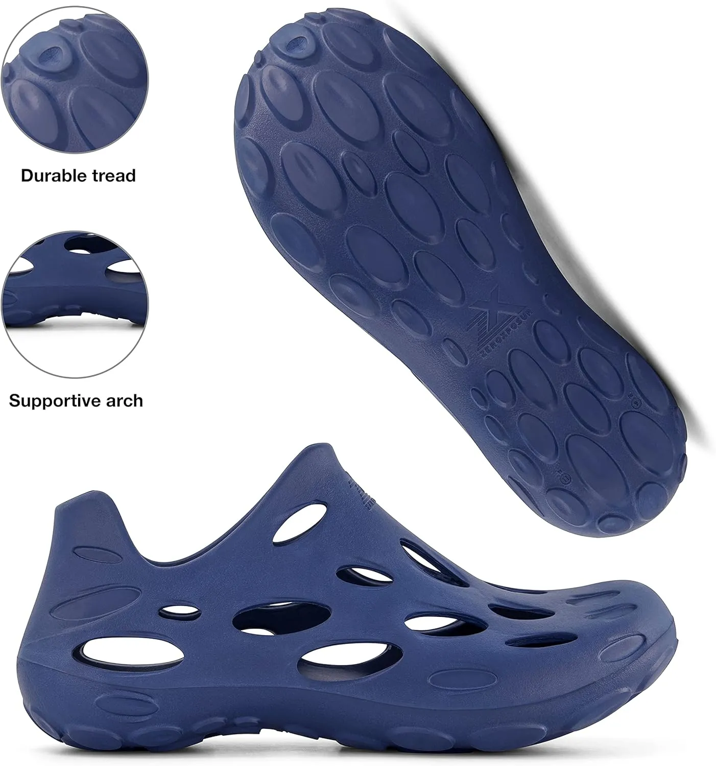 ZeroXposur Mens Aqua Moc - Mens Water Shoes Using Algae-Based EVA - Garden Shoes - Swim Shoes - Aqua Shoes for Men