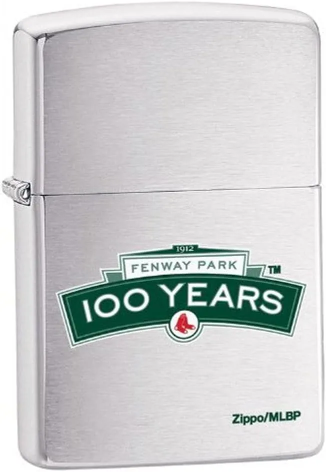 Zippo Pocket Lighter Brush Chrome Fenway Park Lighter (Silver, 3 1/2-Inch x 2 1/4-Inch)