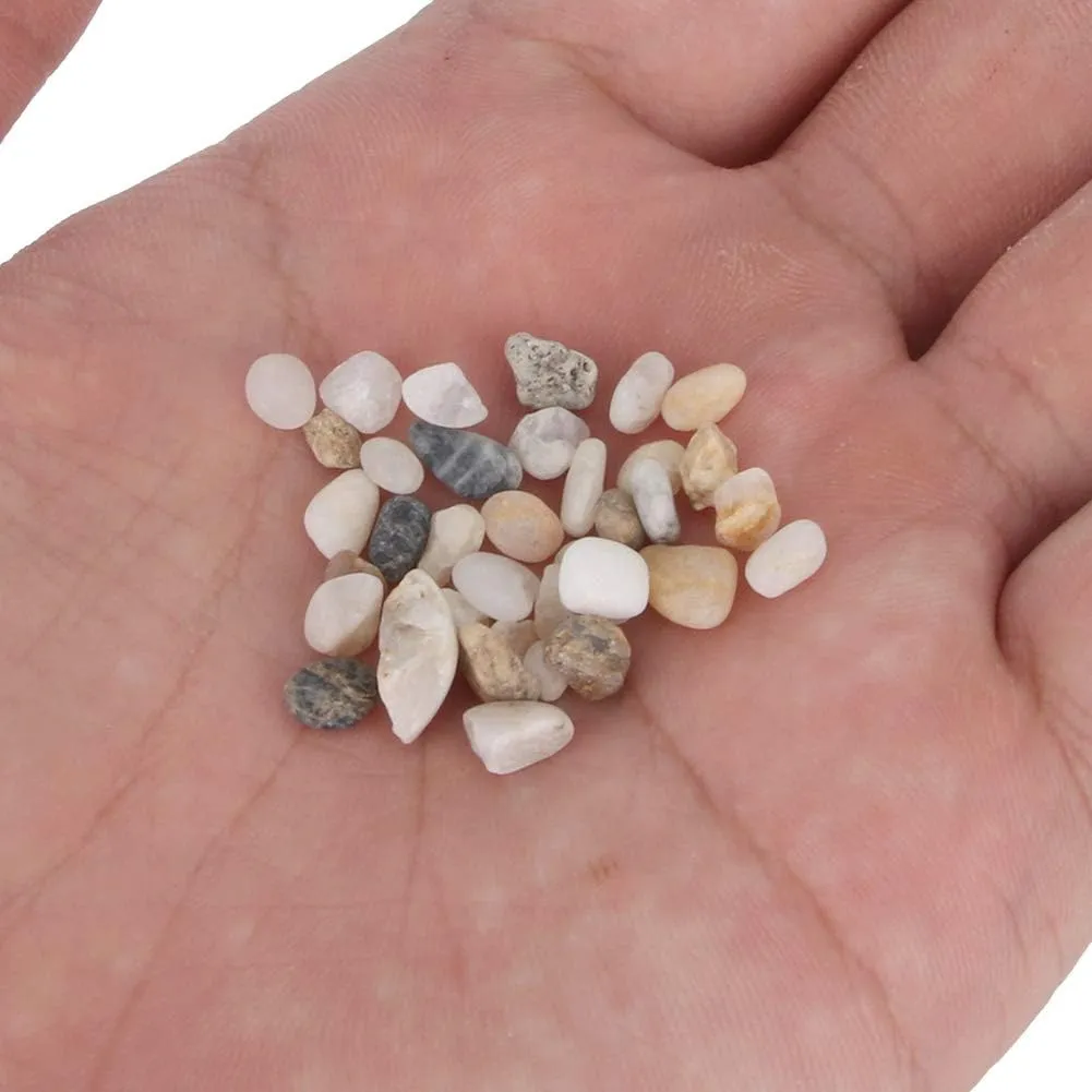 ZJchao Aquarium Substrate for Live Plants, Decorative Polished Stones Decorative Rocks for Potted Plants Aquarium Gravel River Rocks Vases, Terrarium and Outdoor Gardening