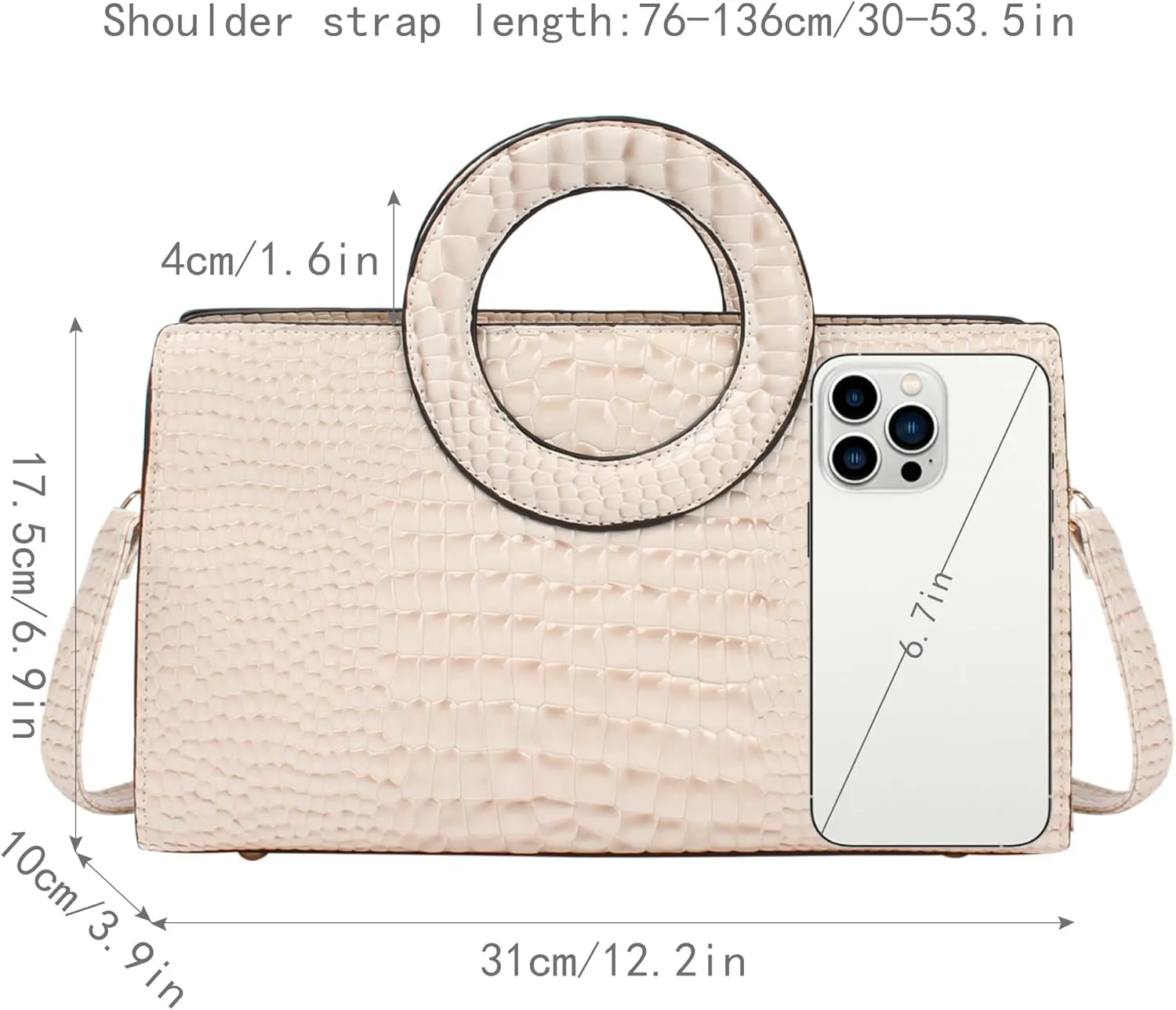 ZLMBAGUS Women Vintage Flap Tote Top Handle Satchel Handbags PU Leather Clutch Purse Shoulder Bag