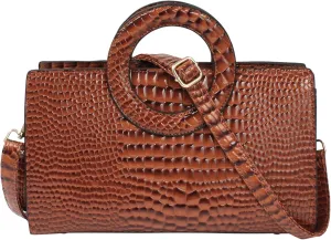 ZLMBAGUS Women Vintage Flap Tote Top Handle Satchel Handbags PU Leather Clutch Purse Shoulder Bag