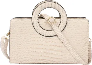 ZLMBAGUS Women Vintage Flap Tote Top Handle Satchel Handbags PU Leather Clutch Purse Shoulder Bag