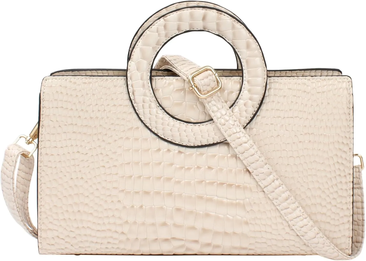 ZLMBAGUS Women Vintage Flap Tote Top Handle Satchel Handbags PU Leather Clutch Purse Shoulder Bag