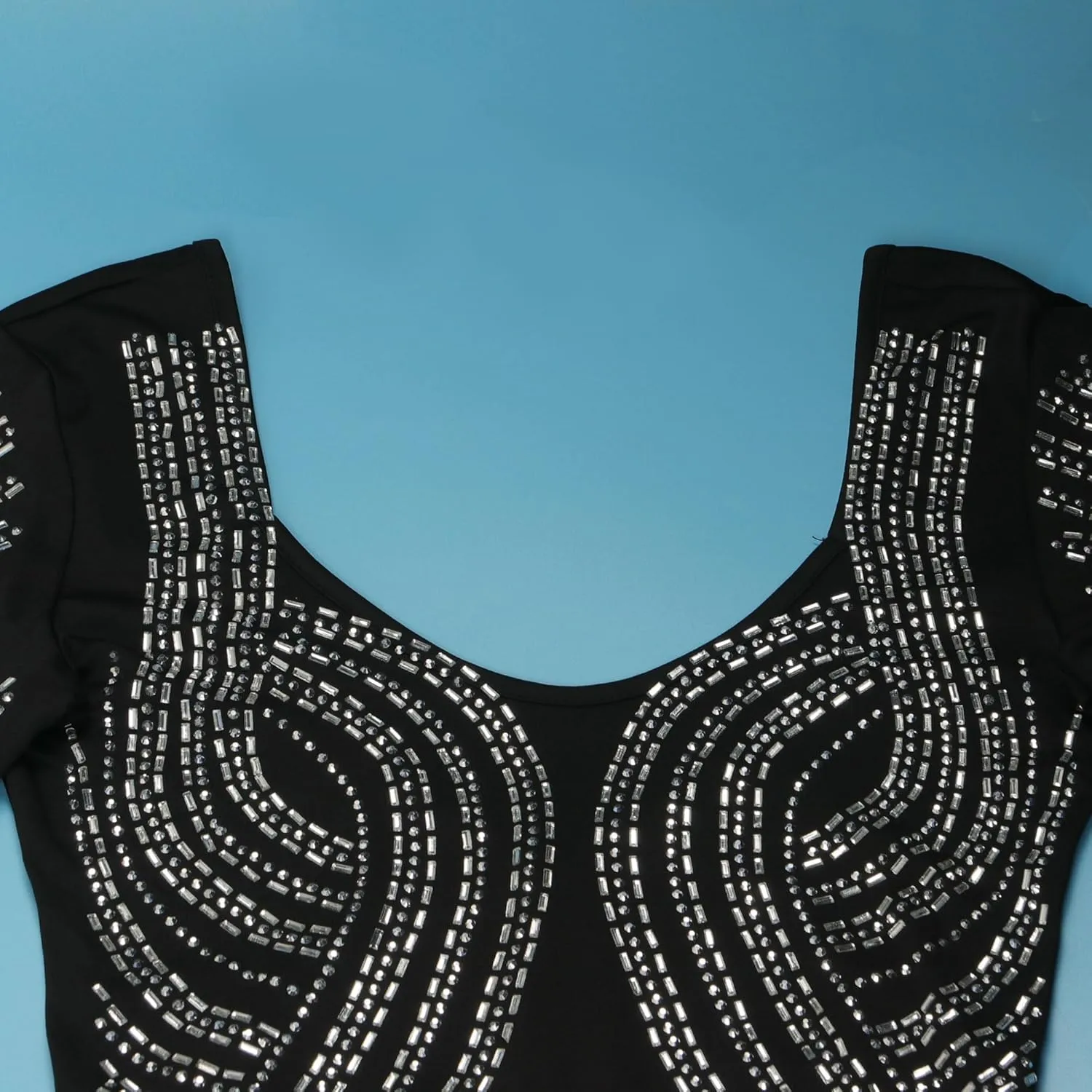 Zoctuo Women's Sexy Elegant Rhinestone Sheer Mesh Bodycon Dresses Party Club Night Outfit Hot Drilling Gowns